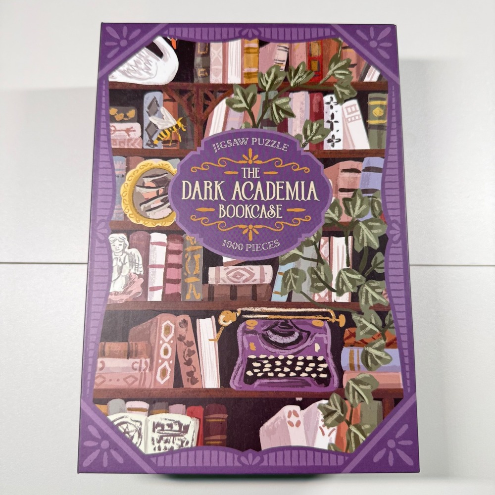 Illumicrate The Dark Academia Bookcase 1000 Piece Jigsaw Puzzle Magnetic Box NEW